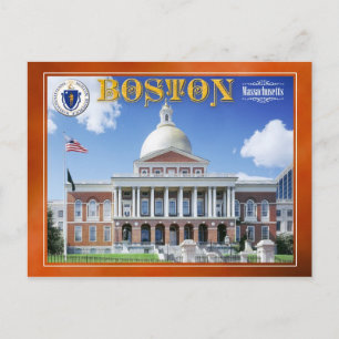 Massachusetts State House in Boston Postcard