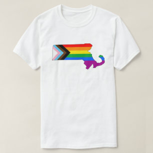 Massachusetts State Pride LGBTQ Progress Pride T-Shirt