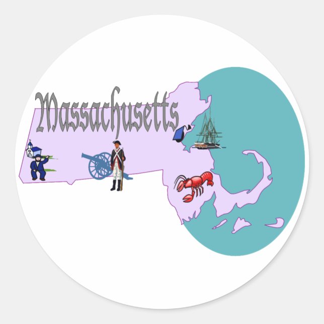 Massachusetts Sticker (Front)