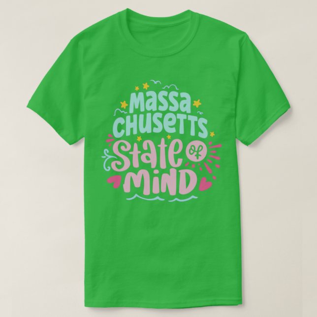 Massachusetts  T-Shirt (Design Front)