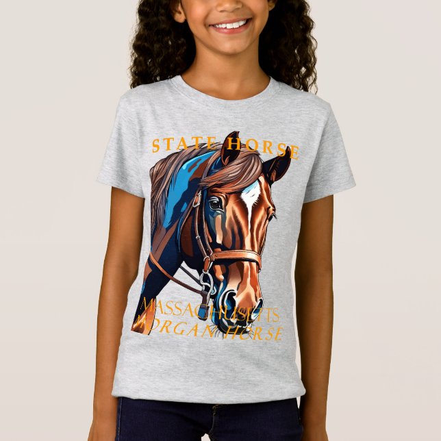 Massachusetts Territory Horse The Morgan Horse T-Shirt (Front)