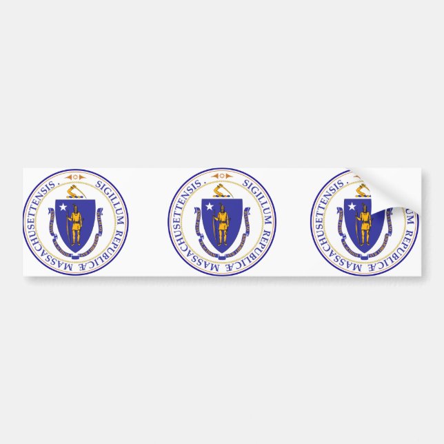 Massachusetts, USA Bumper Sticker (Front)