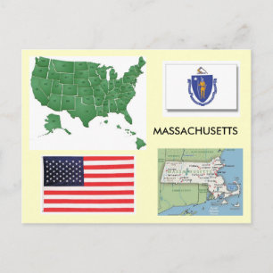 Massachusetts, USA Postcard
