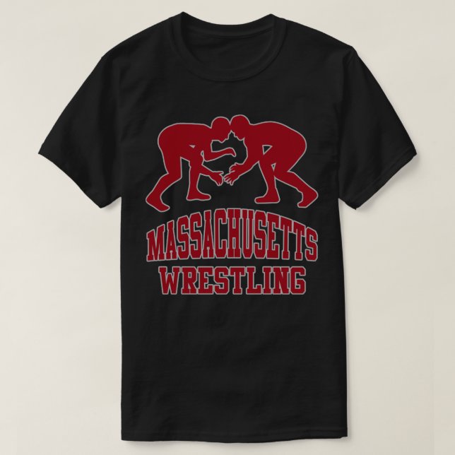 Massachusetts Wrestling  T-Shirt (Design Front)