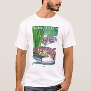 MassachusettsCrab and Fisherman T-Shirt