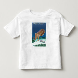 MassachusettsCuttlefish Scene Toddler T-Shirt