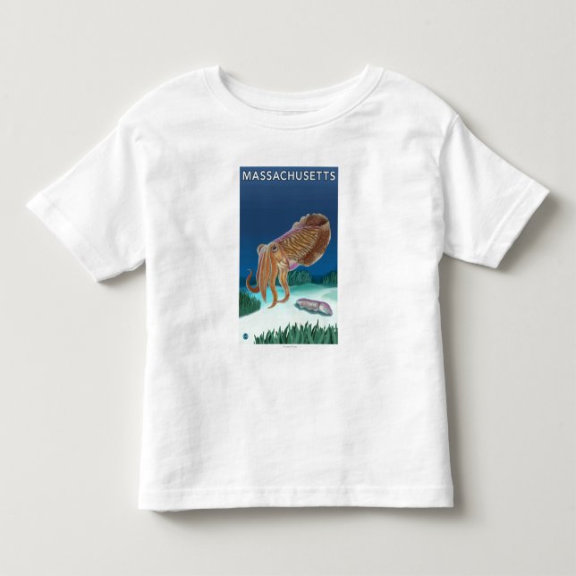 MassachusettsCuttlefish Scene Toddler T-Shirt (Front)