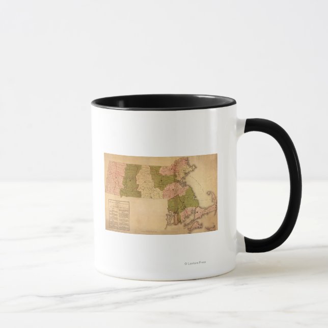 MassachusettsPanoramic MapMassachusetts Mug (Right)