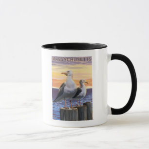 MassachusettsSea Gulls Scene Mug