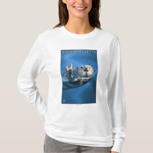 MassachusettsSea Otter Scene T-Shirt
