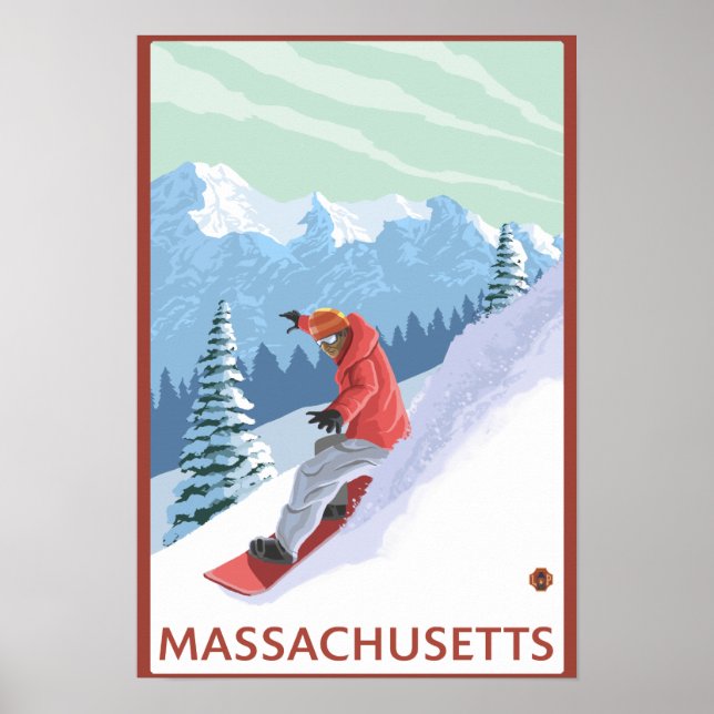 MassachusettsSnowboarder Scene Poster (Front)
