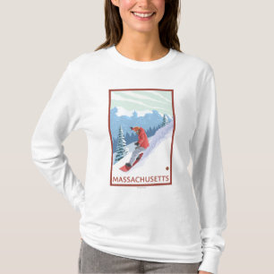 MassachusettsSnowboarder Scene T-Shirt