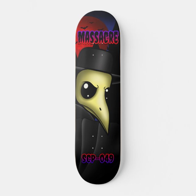 Massacre: Plague Doctor Skateboard Deck (Front)