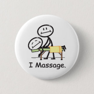 Massage 6 Cm Round Badge