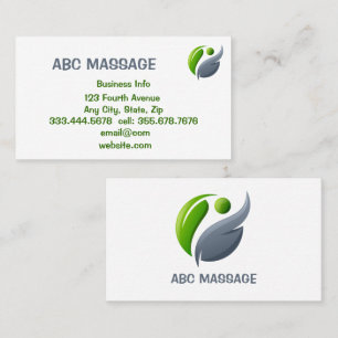 MASSAGE Alternative Holistic Integrative Business Card