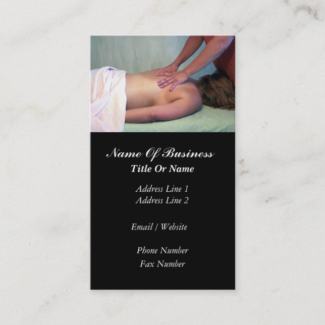 Massage Business Card (Front)