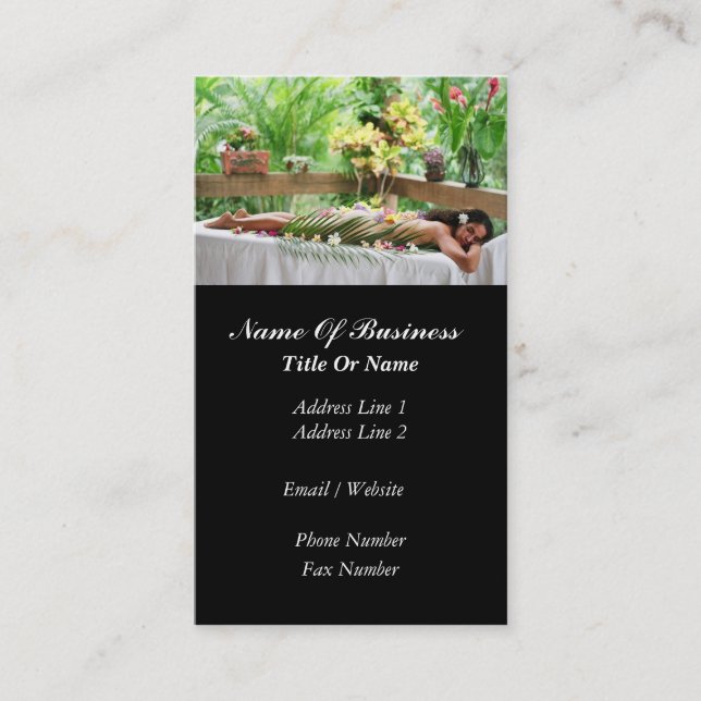 Massage Business Card (Front)