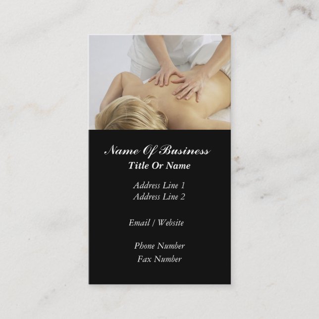 Massage Business Card (Front)