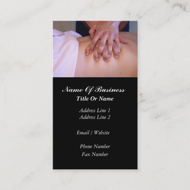 Massage Business Card (Front)