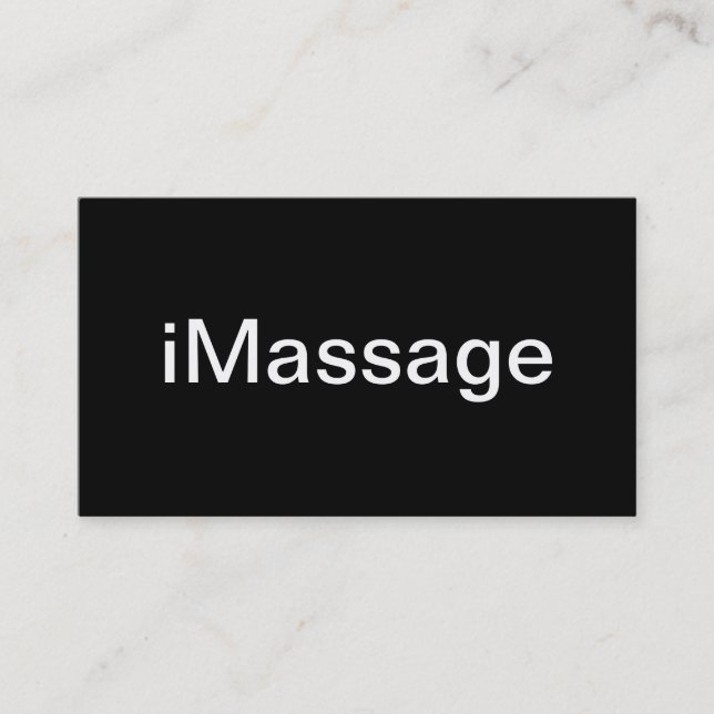 Massage Business Card (Front)