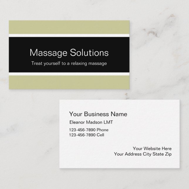 Massage Business Cards (Front/Back)