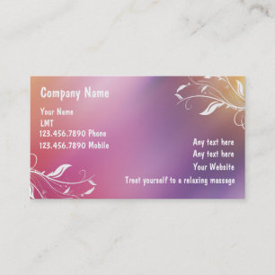 Massage Business Cards
