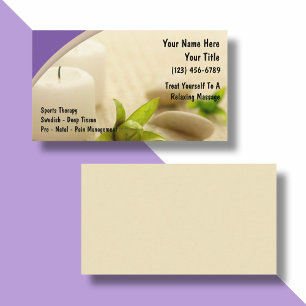 Massage Business Cards