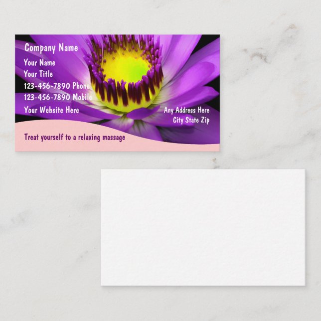 Massage Business Cards (Front/Back)