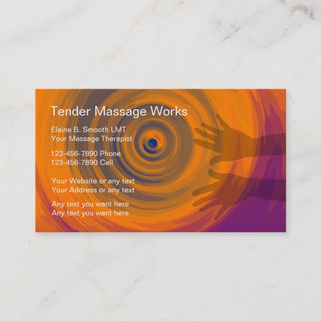 Massage Business Cards (Front)