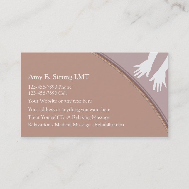 Massage Business Cards (Front)