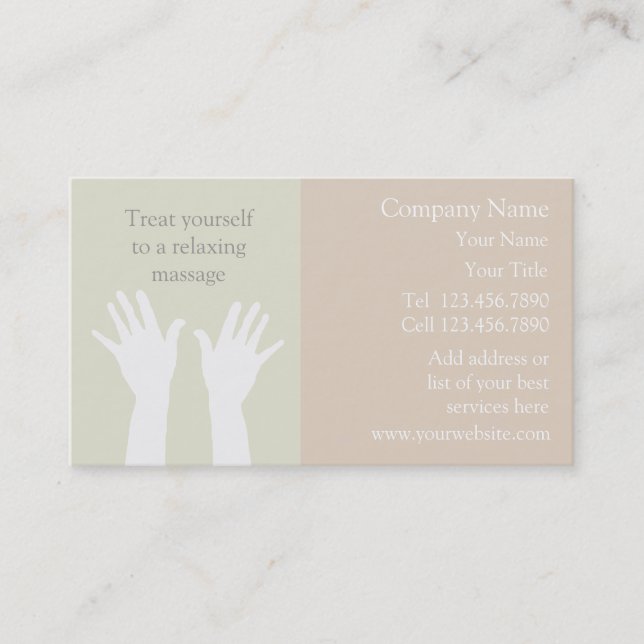 Massage Business Cards (Front)