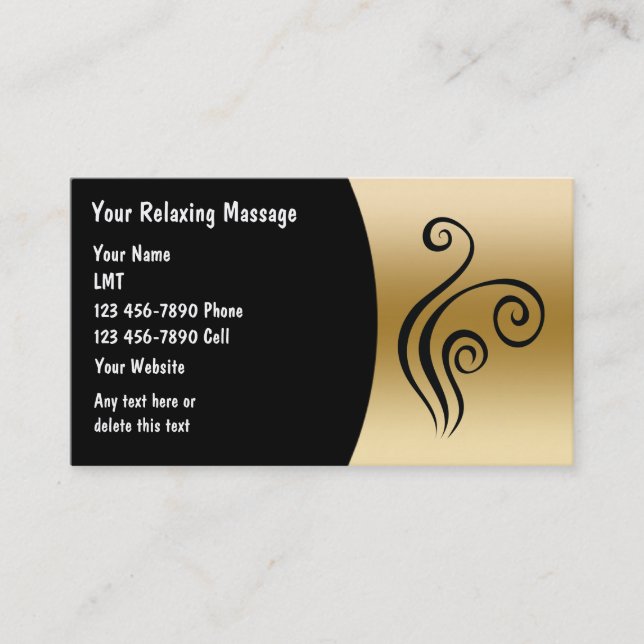 Massage Business Cards (Front)