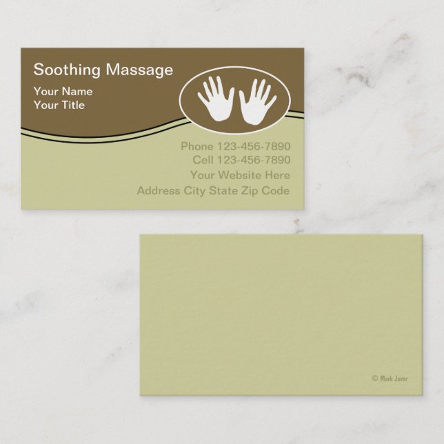 Massage Business Cards (Front/Back)
