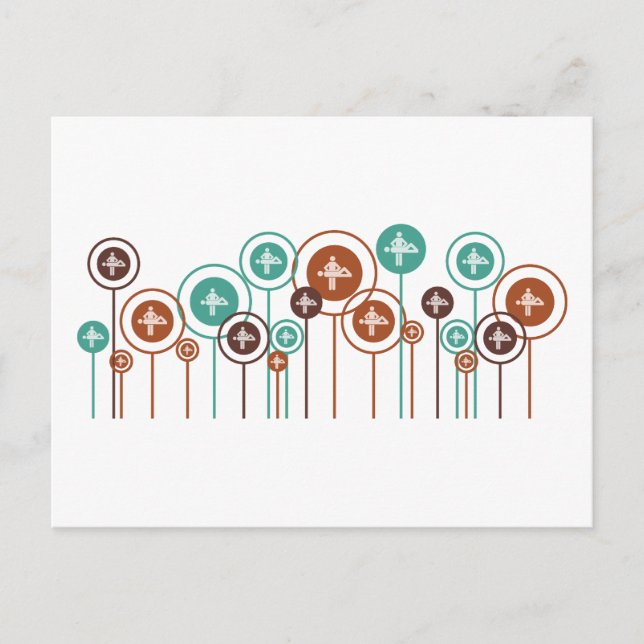 Massage Daisies Postcard (Front)