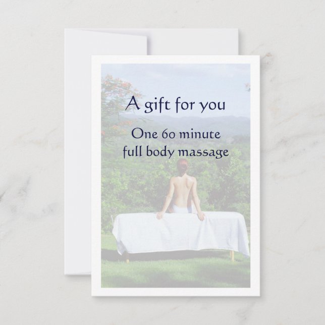 Massage Gift Certificate (Front)