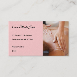 Massage hands photo II Appointment Card