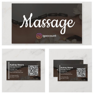 Massage Holistic Reiki Reflexology Chiropractic Business Card