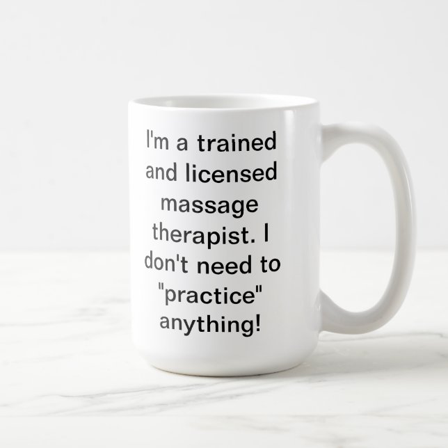 Massage Humour Coffee Mug (Right)