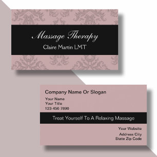 Massage Modern Business Cards