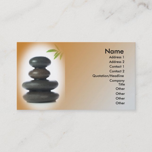 Massage/Relaxation Business Card (Front)