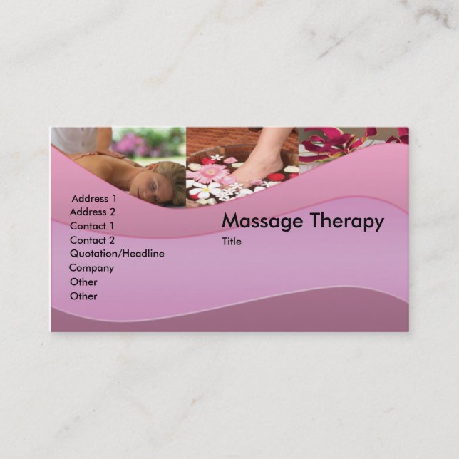 Massage/Relaxation Business Card (Front)