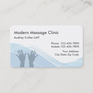 Massage Services Modern Businesscards Business Card