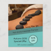 Massage Spa business leaflet discount offer