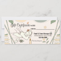 Massage Spa Gift Certificate 