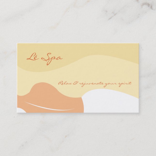 MASSAGE SPA RELAX BUSINESS CARDS (Front)