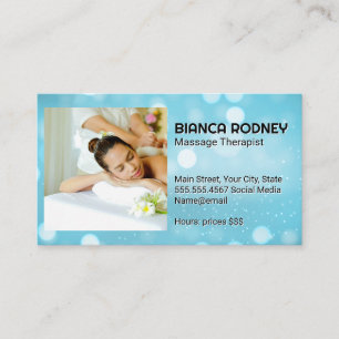 Massage Spa   Relaxation Service Business Card