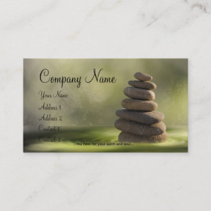 massage, spa, wellness business cards