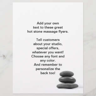 Massage Stones Photo Flyer