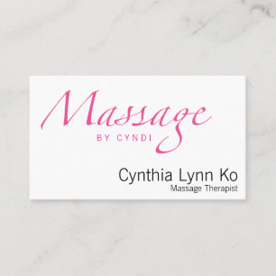 Massage Text Business Card