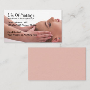 Massage Theme Business Cards Modern Design